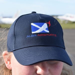 Merchandise - Navy cap with Alba Airsports logo