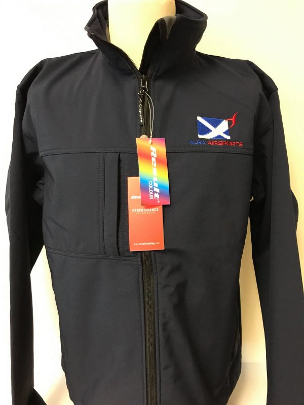 Merchandise - Soft shell jacket with alba airsports logo